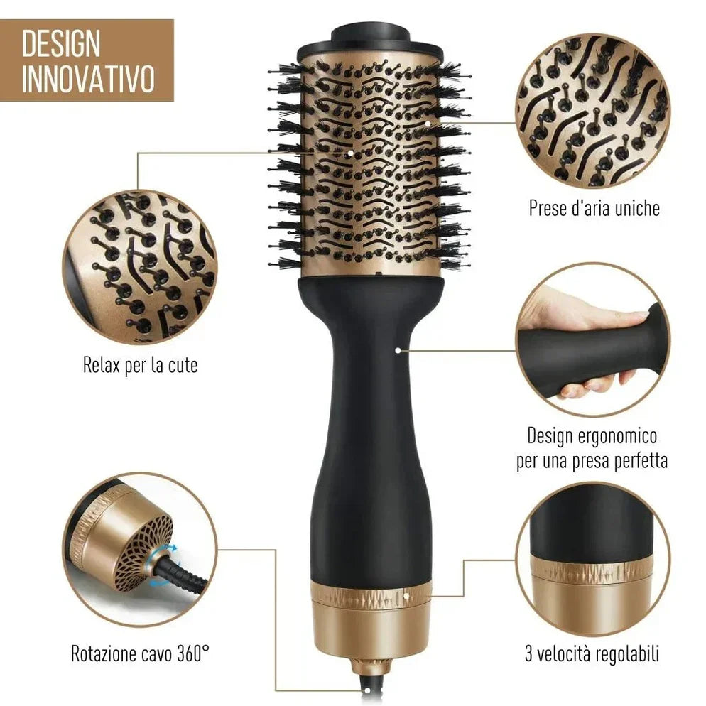 Nuova OneStep 3 in 1 spazzola asciugacapelli ad aria